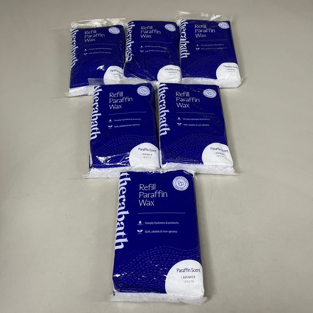 THERABATH (6 Pack 1 Lb Bags) Refill Paraffin Beads Lavender Harmony 1075511