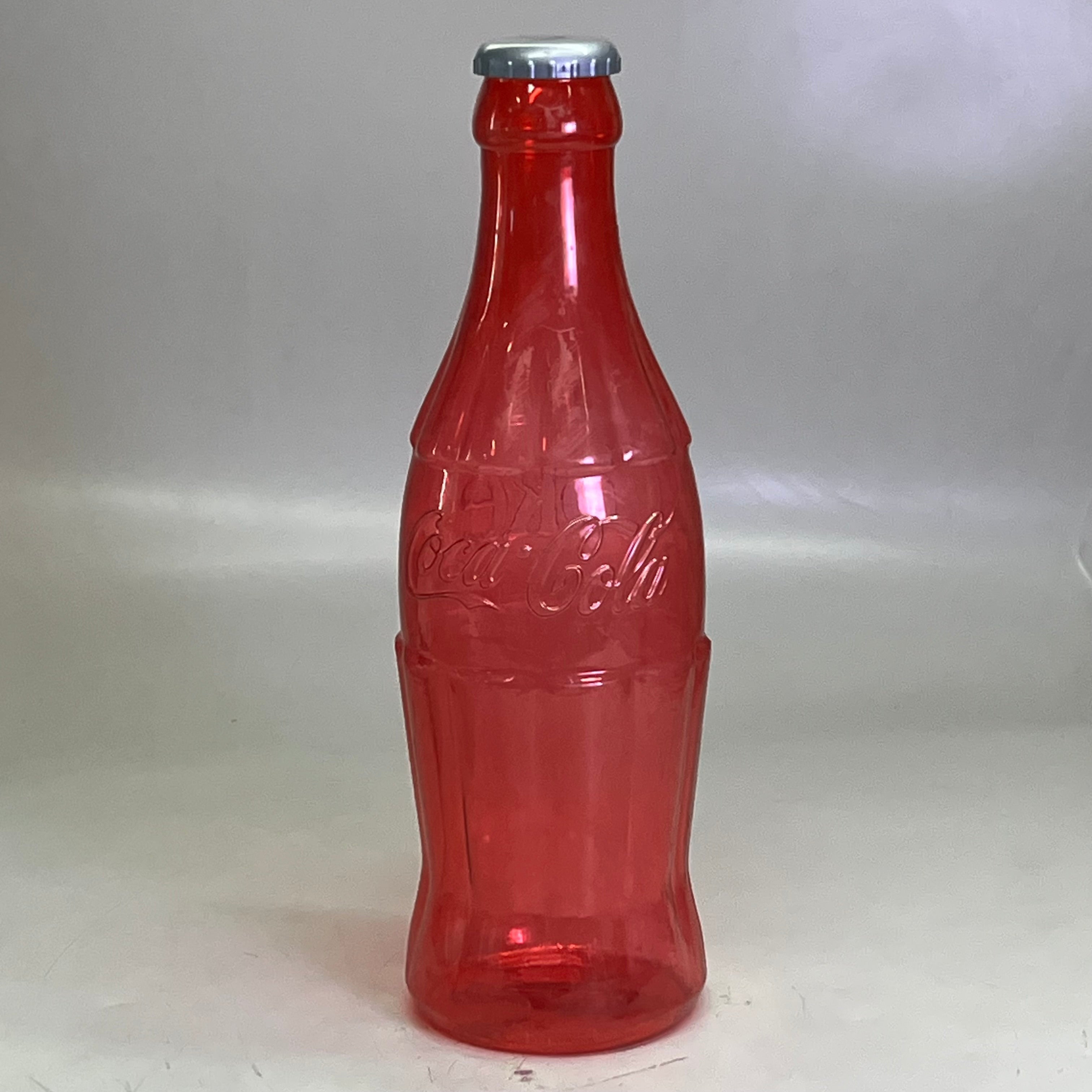 ZA@ COCA-COLA (2 PACK) Plastic Coke Bottle Bank 22"H Green & Red (AS-IS) A