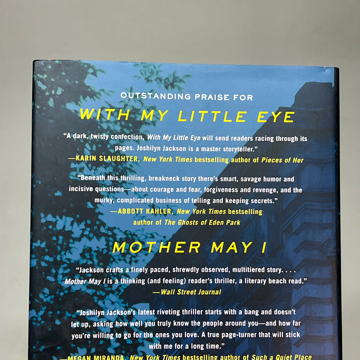 WITH MY LITTLE EYE A Suspense Thriller Novel By Joshilyn Jackson Hardback Book