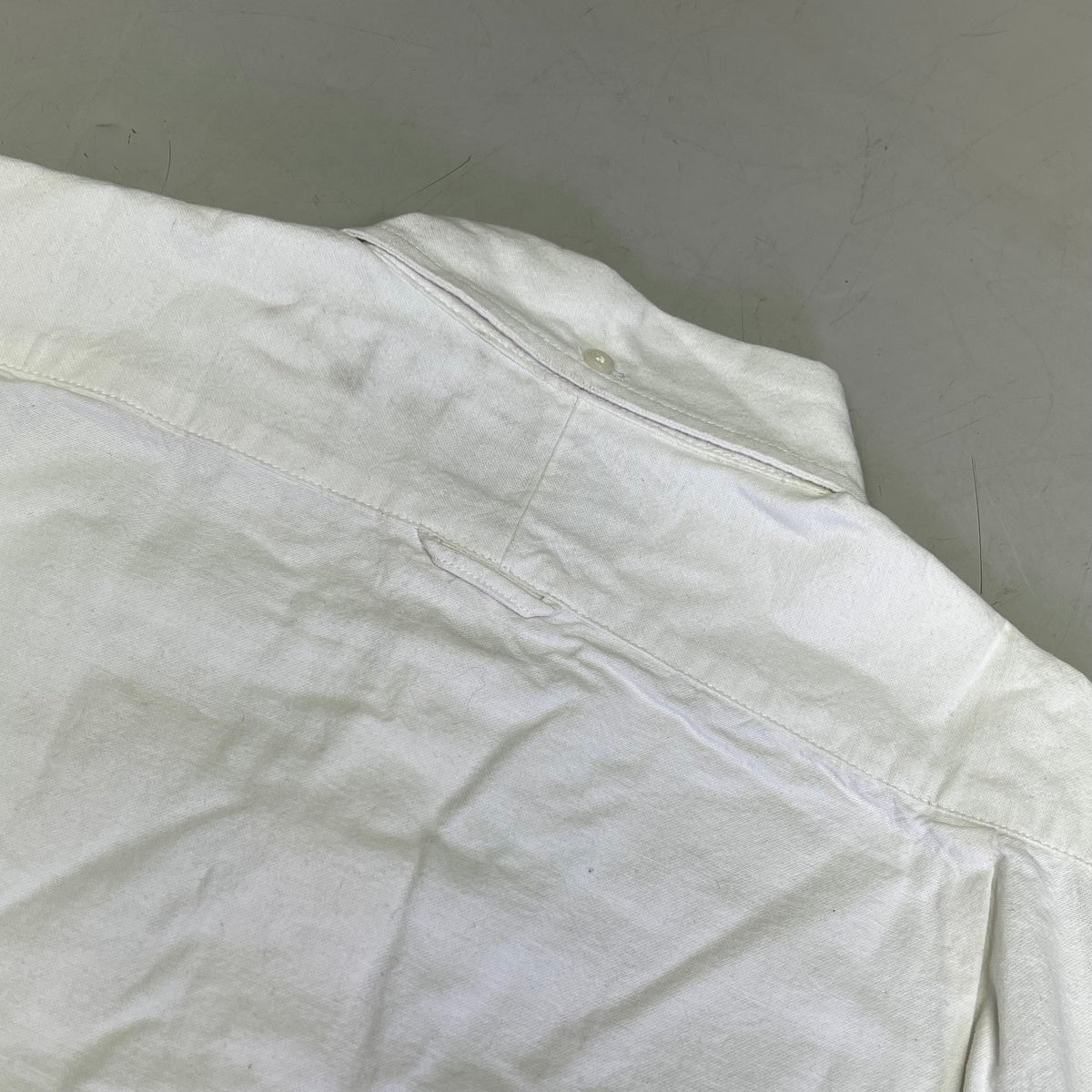 THOM BROWNE 4-Bar Stripe Curved Hem Button Up Shirt Mens Sz 2 White (Pre-Owned)