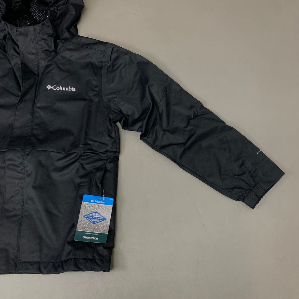 COLUMBIA Reflective Detail Hikebound Jacket Boys Youth Sz S Black SB6647-010
