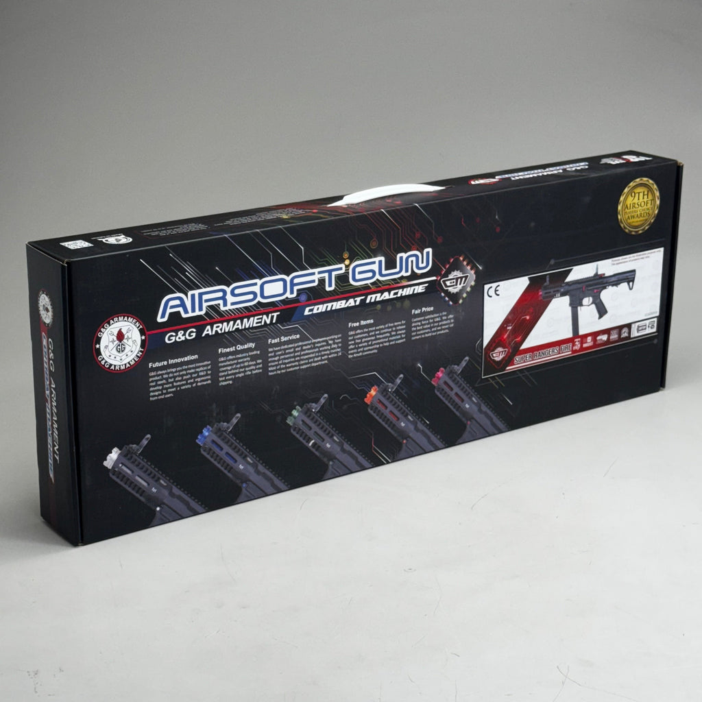 G & G ARMAMENT Airsoft Combat Machine Super Rangers Fire ARP 9 Series Black & Red