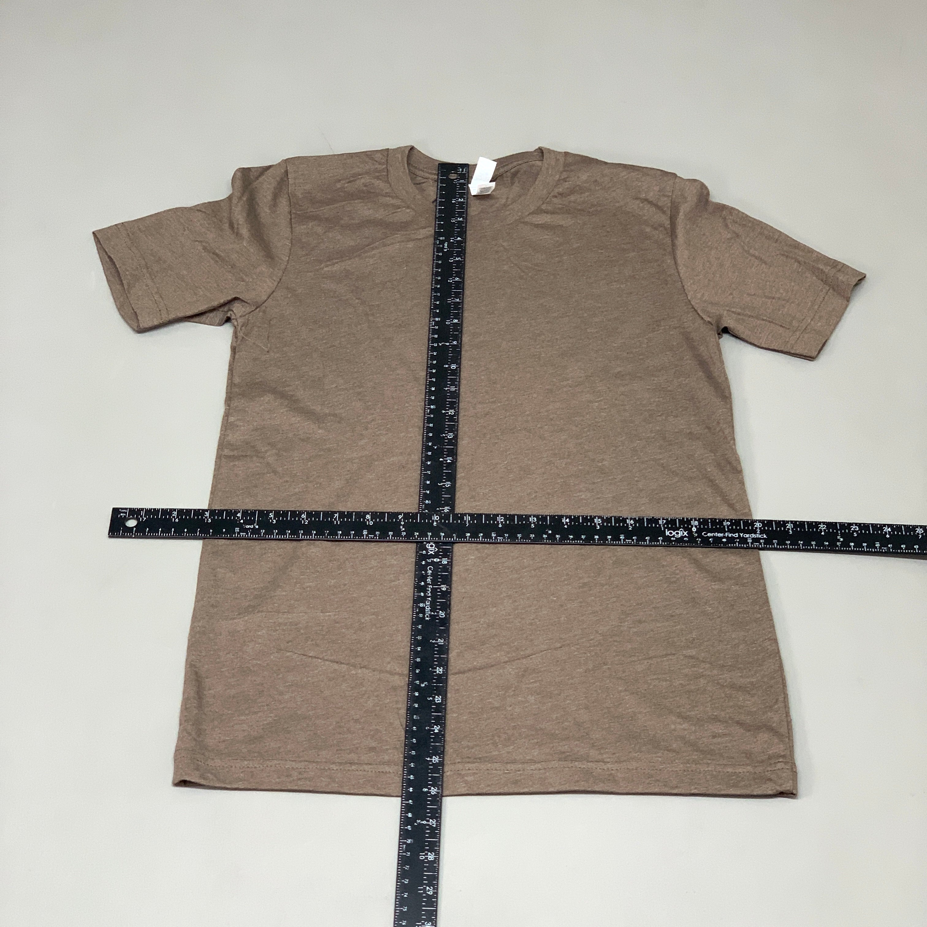 BELLA + CANVAS (12-PACK) Unisex Crewneck Short Sleeve Tees Sz S Heather Brown (New)