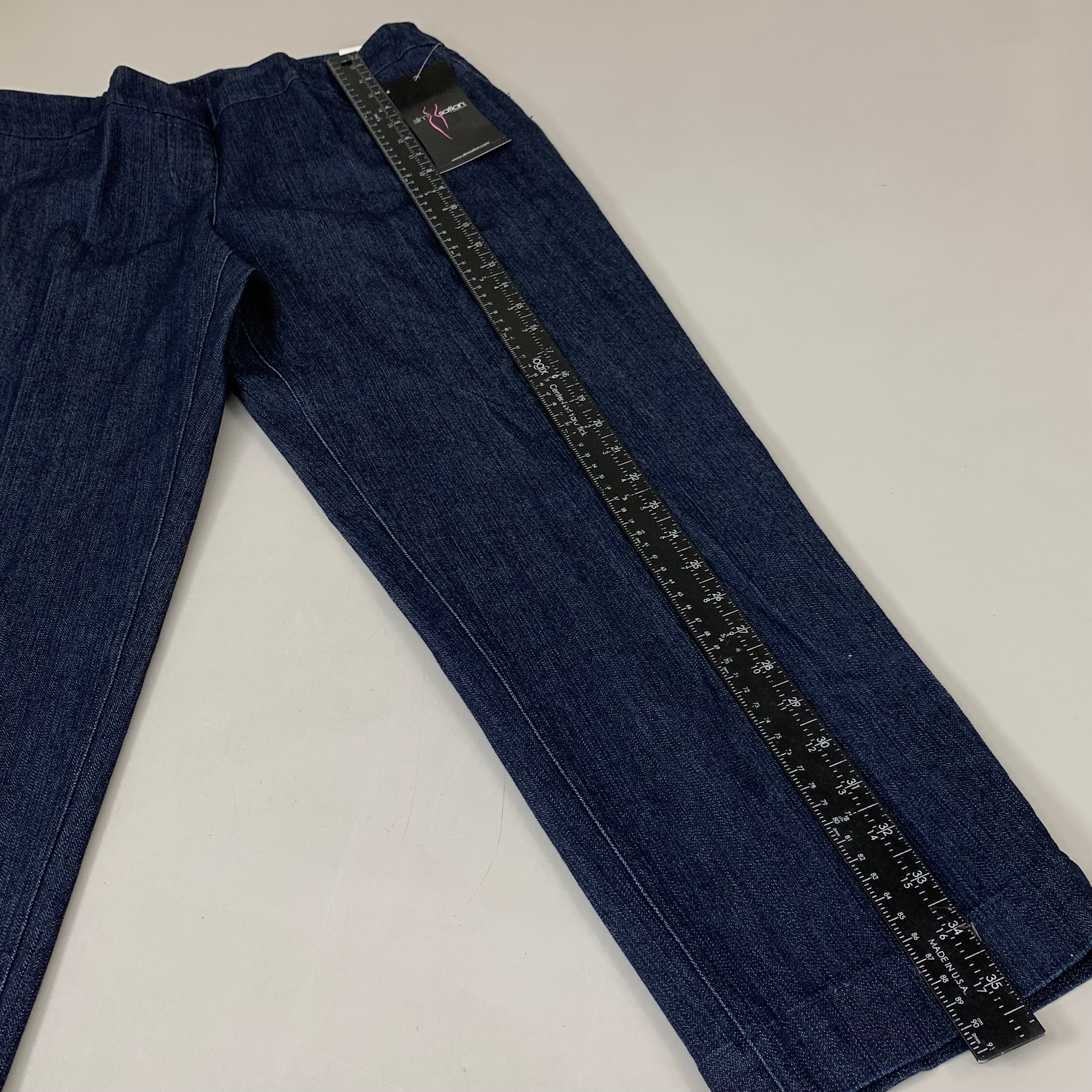 MULTIPLES Ankle Pants Petite Women's Sz 10P Denim M2623P