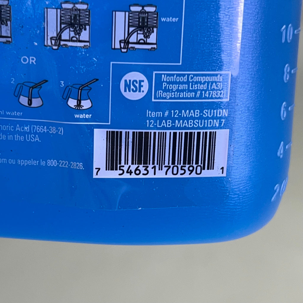 SCHAERER (2 PACK) Steam Wand And Milk System Cleaner OEM  1 L Blue 12-MAB