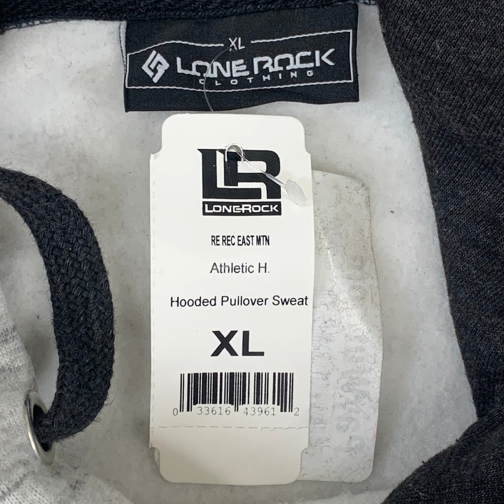 LONEROCK Helen Georgia Tie Hoodie Sz XL White/Grey