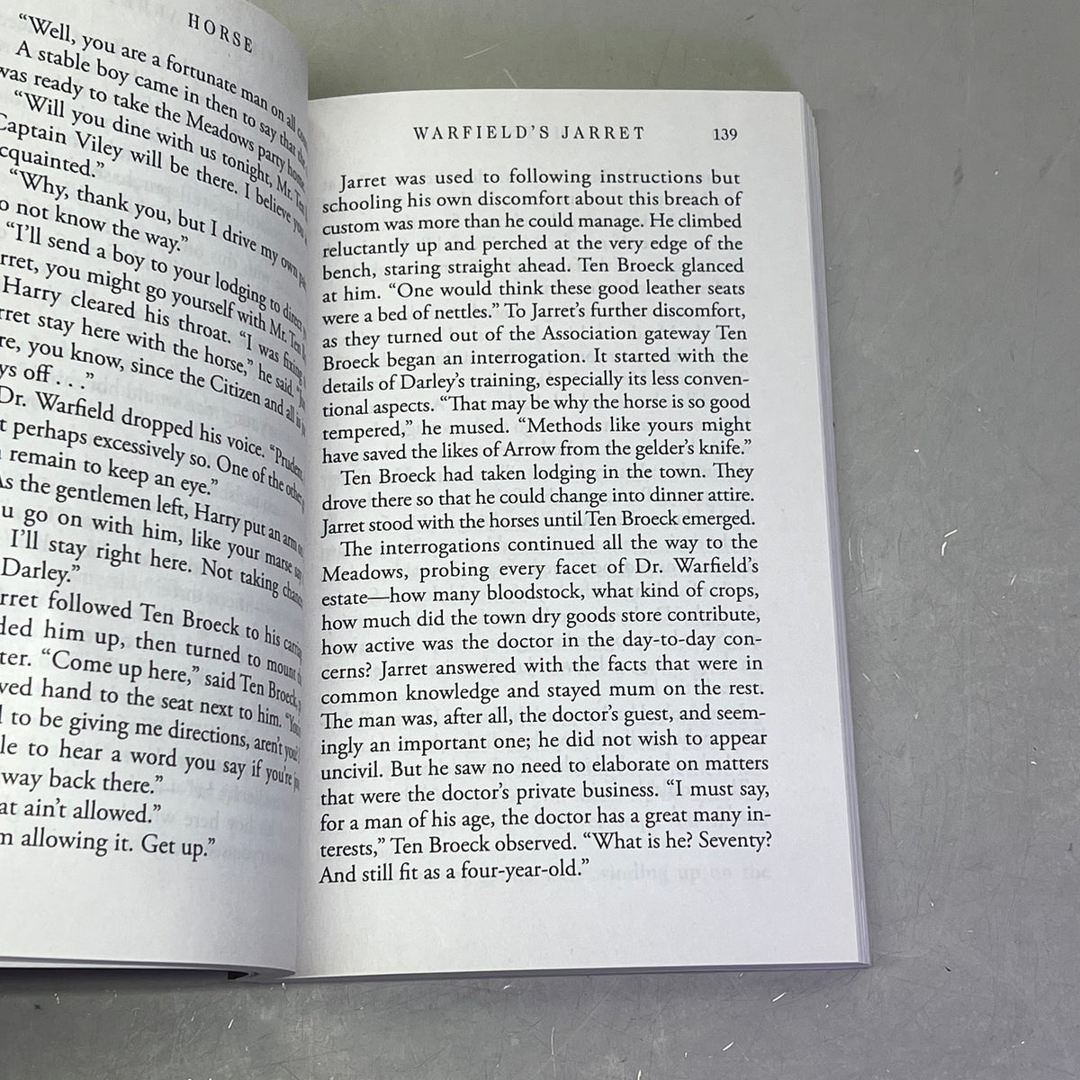 HORSE Animal Fiction Novel By Geraldine Brooks Paper Back Book Large Print