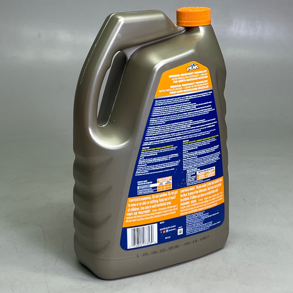 PEAK (3 PACK) 50/50 Antifreeze & Coolant 1 Gal. D3306/D4985, Orange