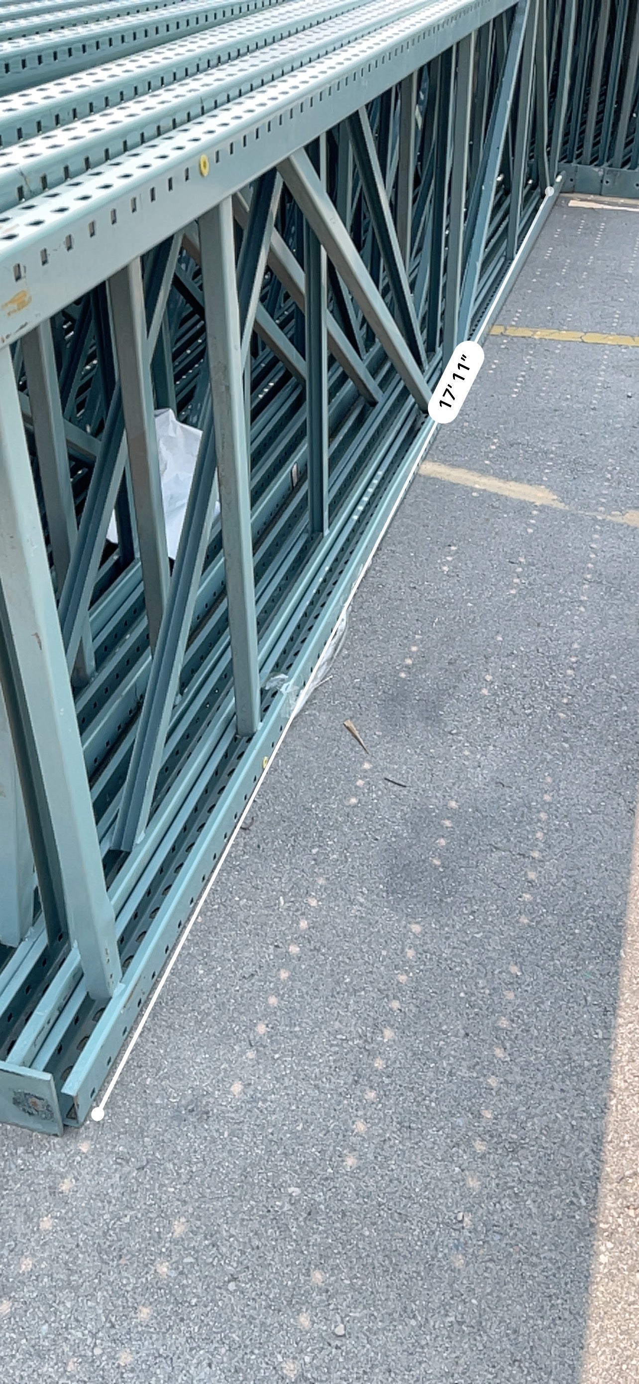 INTERACK Pallet Rack Upright Teardrop Style (Round & Angular) (16ft) 192”H x 42”D (Pre-Owned)