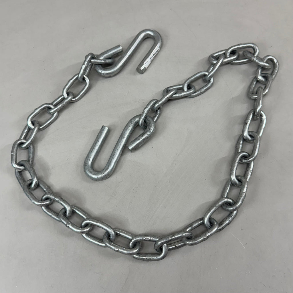 CURT Trailer Safety Chain With 2 S-Hooks 48" Clear Zinc 80031