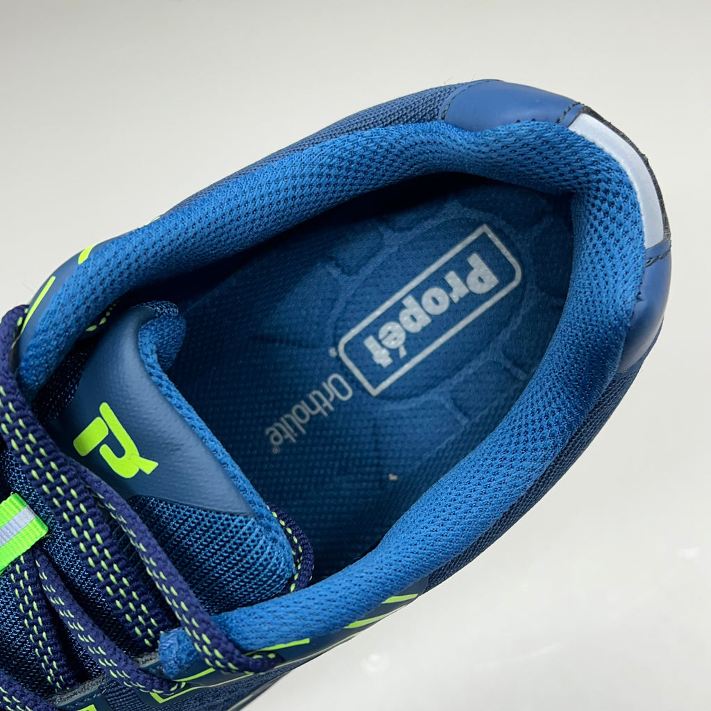PROPET One LT Sneaker Ortholite Double Insole Mens Sz 8 XX(5E) Navy/Lime MAA022M