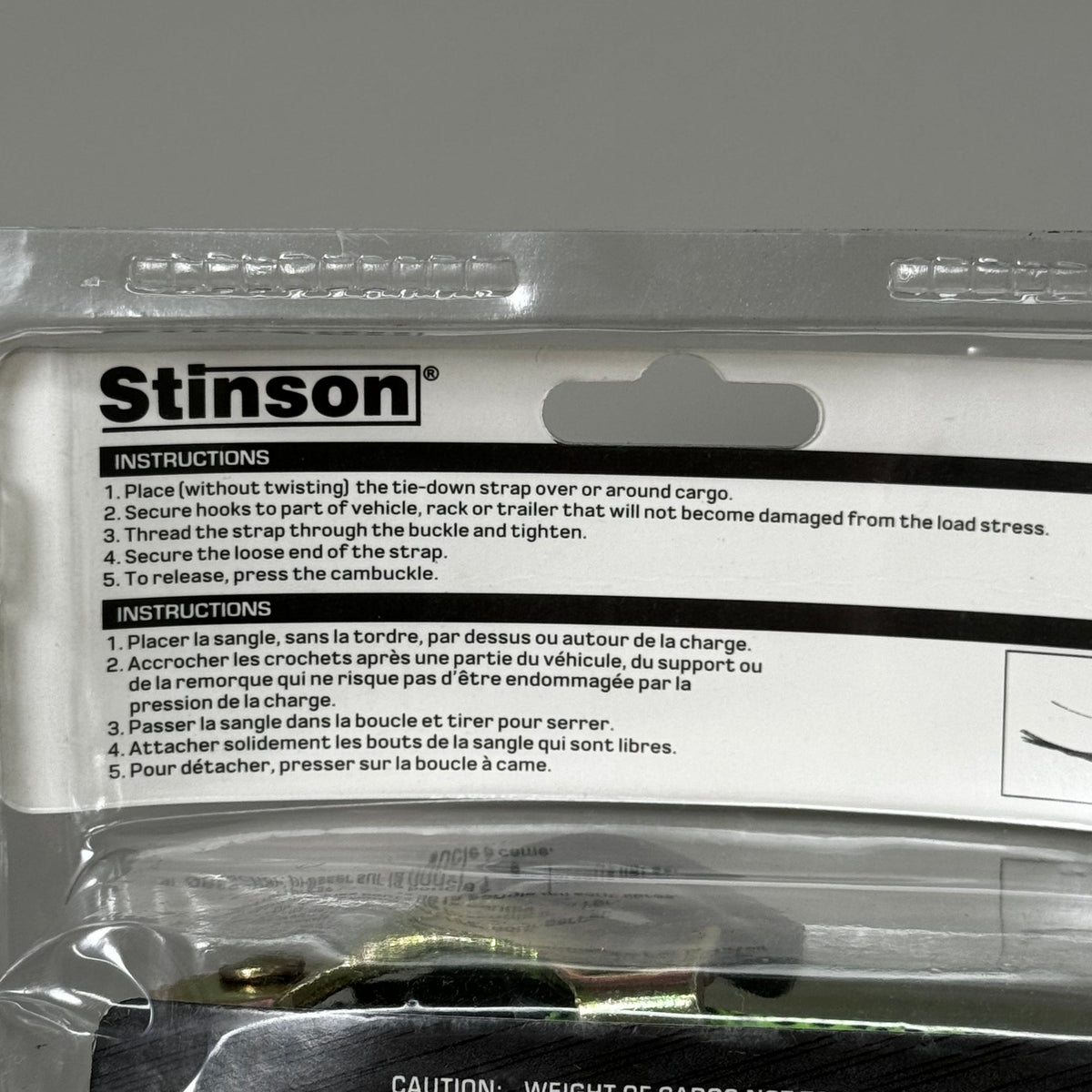 STINSON Universal Tie-Down 900lbs Capacity Weight 1" x 10' Green 406270
