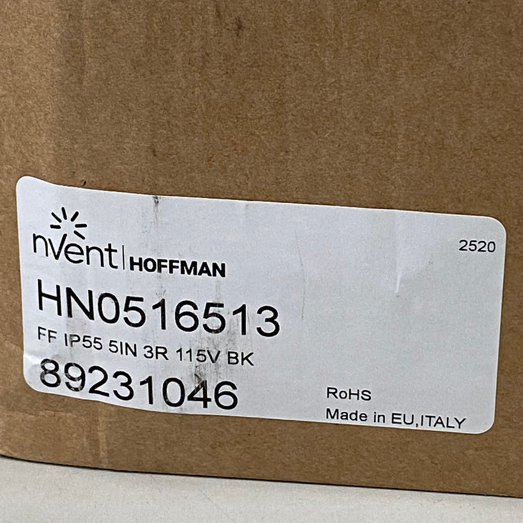 HOFFMAN 3R Side-Mount Filter Fan 5.9"x5.9"x2.9" Black HN0516513