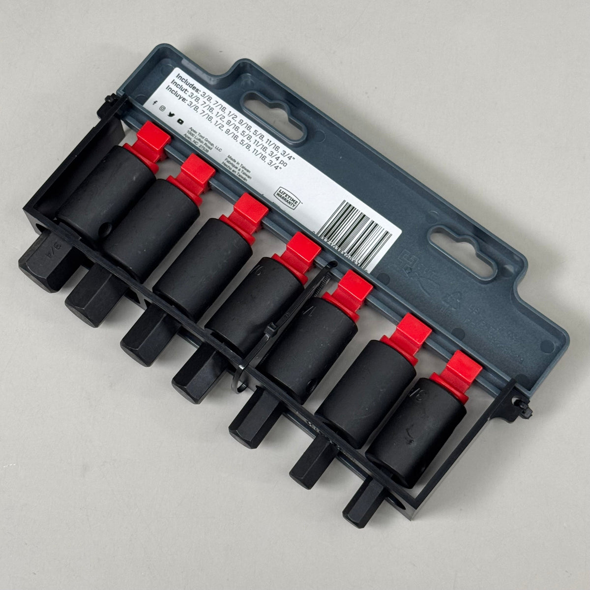 CRESCENT (7 pc) Assorted Sizes X 1/2 in. Metric 6 Point Hex Bit Socket Set CIMBS11