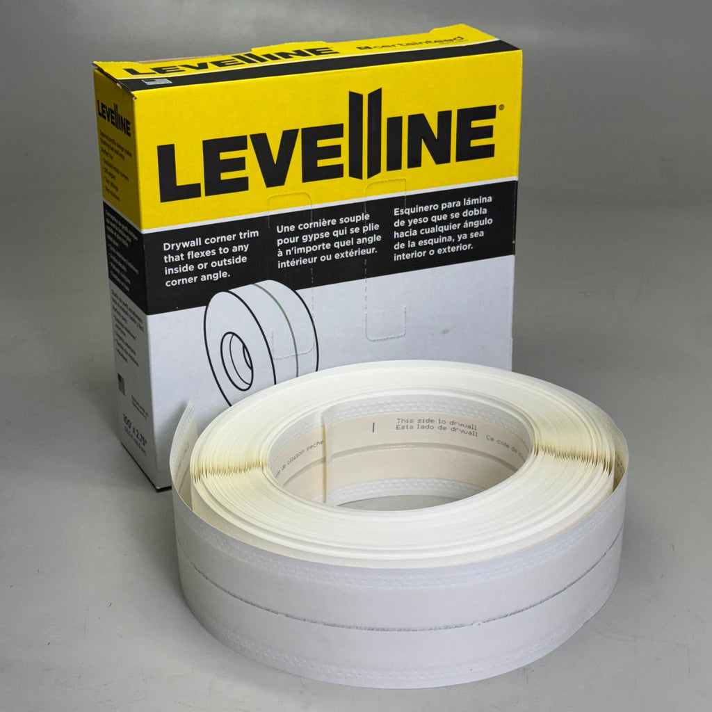 LEVELLINE 1 Roll Drywall Corner Tape Sz 100’ x 2.75” White