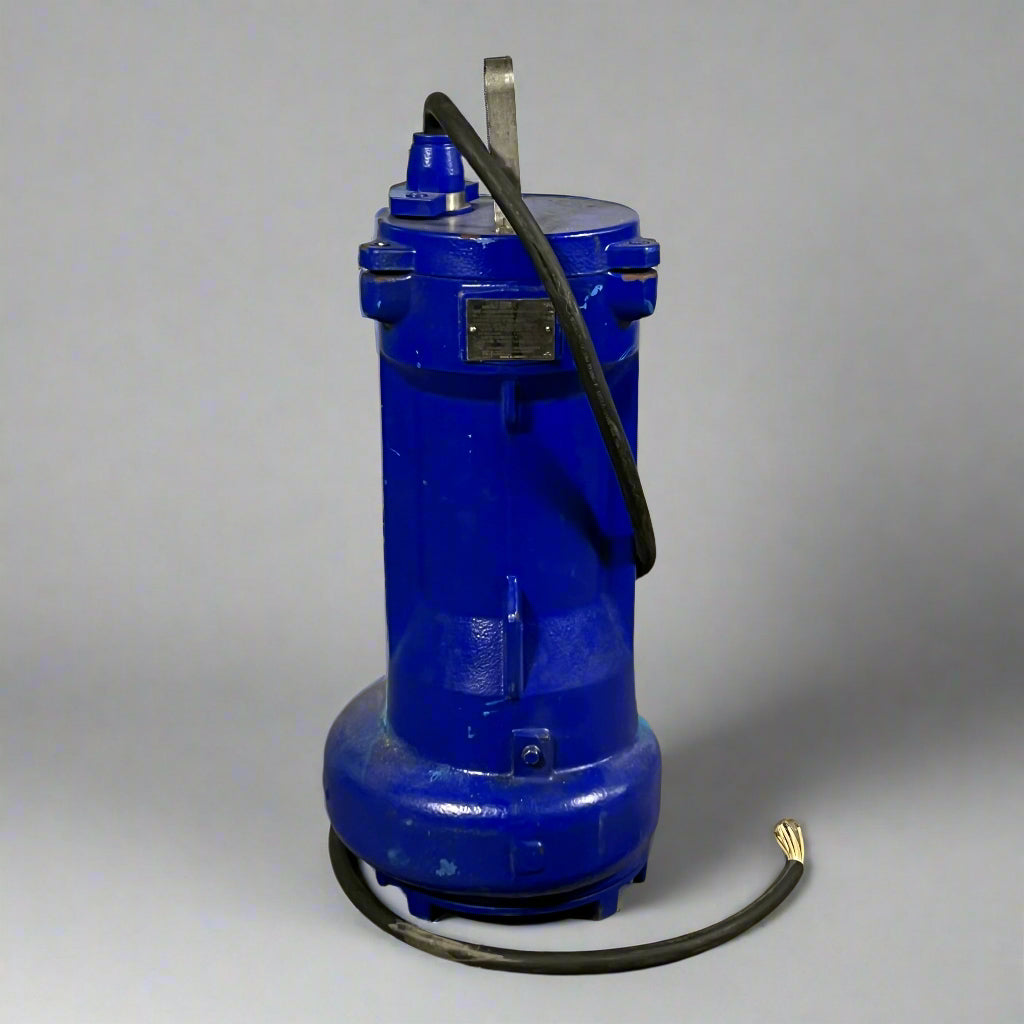 KSB Vertical Submersible Motor Pump for Wet Installation Sz 30" H X 9" D, Blue