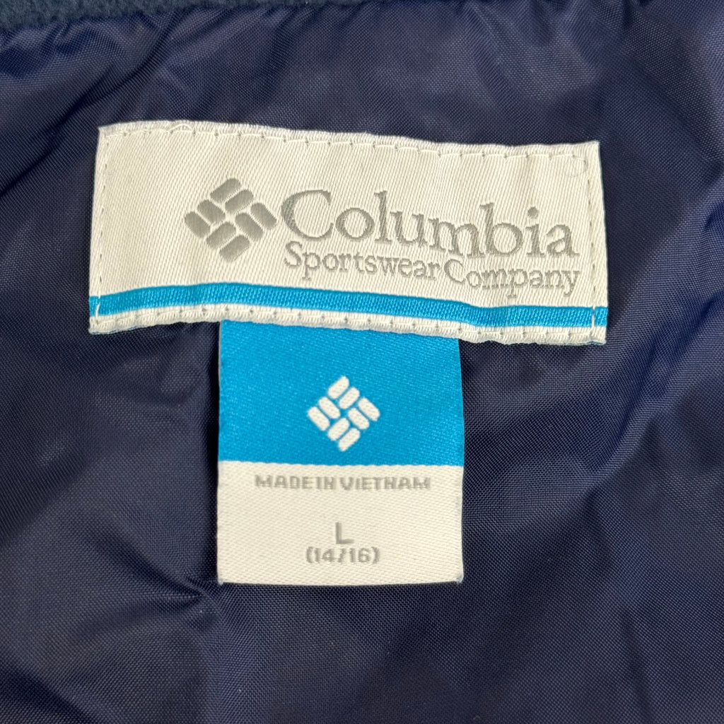 COLUMBIA Rain-Zilla Fleece Lined Jacket Youth Sz L Bright Indigo/Navy New No Tags