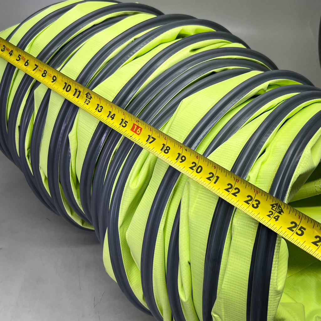 PAGE GSE Flexible Duct Hose Sz 24" L x 16" D, Green & Grey PWZ1410