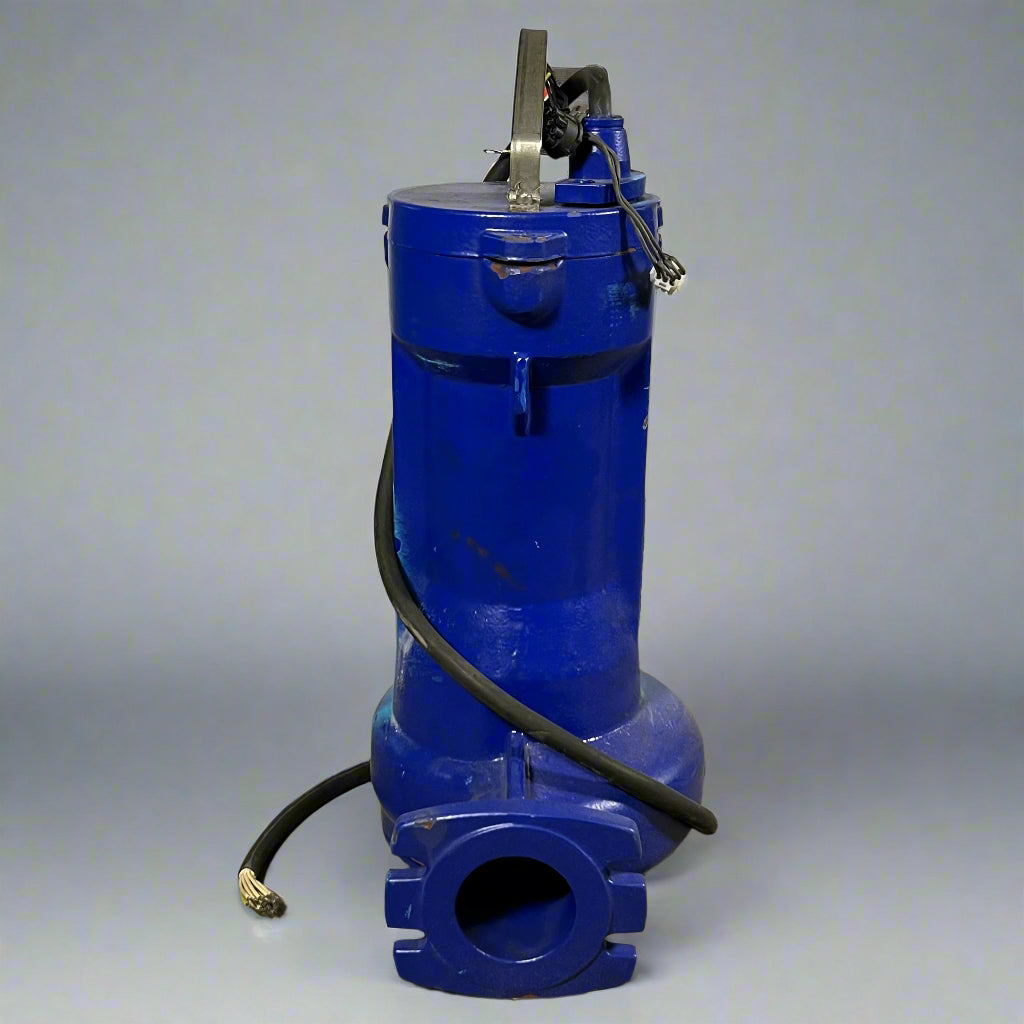 KSB Vertical Submersible Motor Pump for Wet Installation Sz 30" H X 9" D, Blue