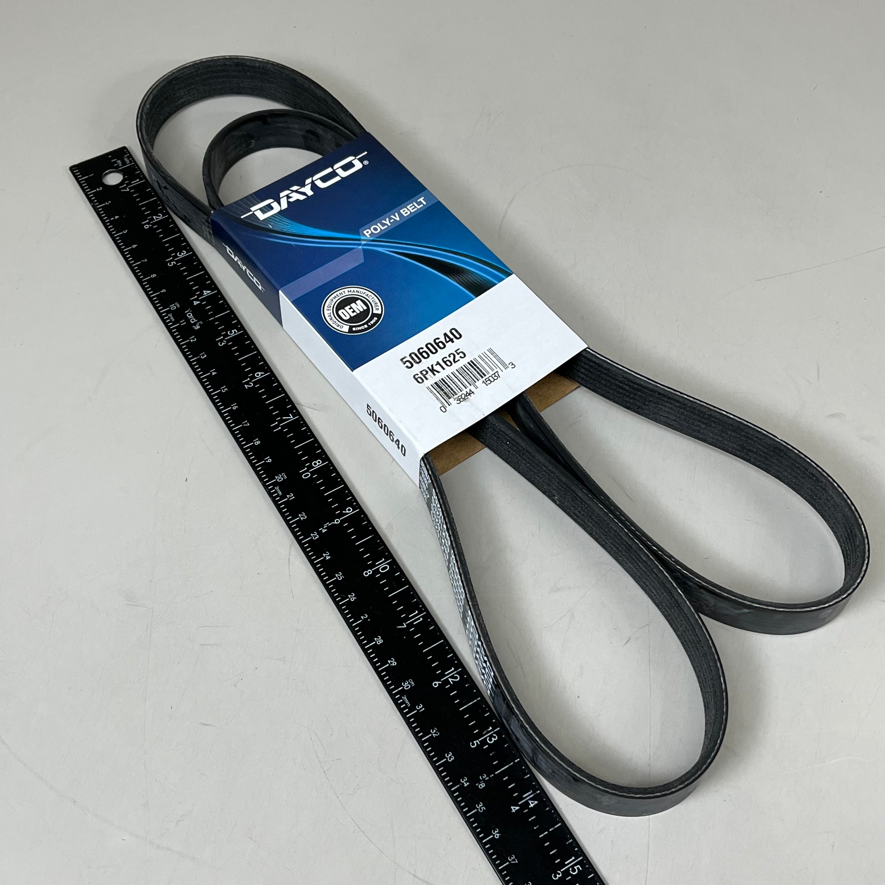 DAYCO Straight Standard Poly Rib Belt .82"Top Width EPDM K-Section Black 5060640