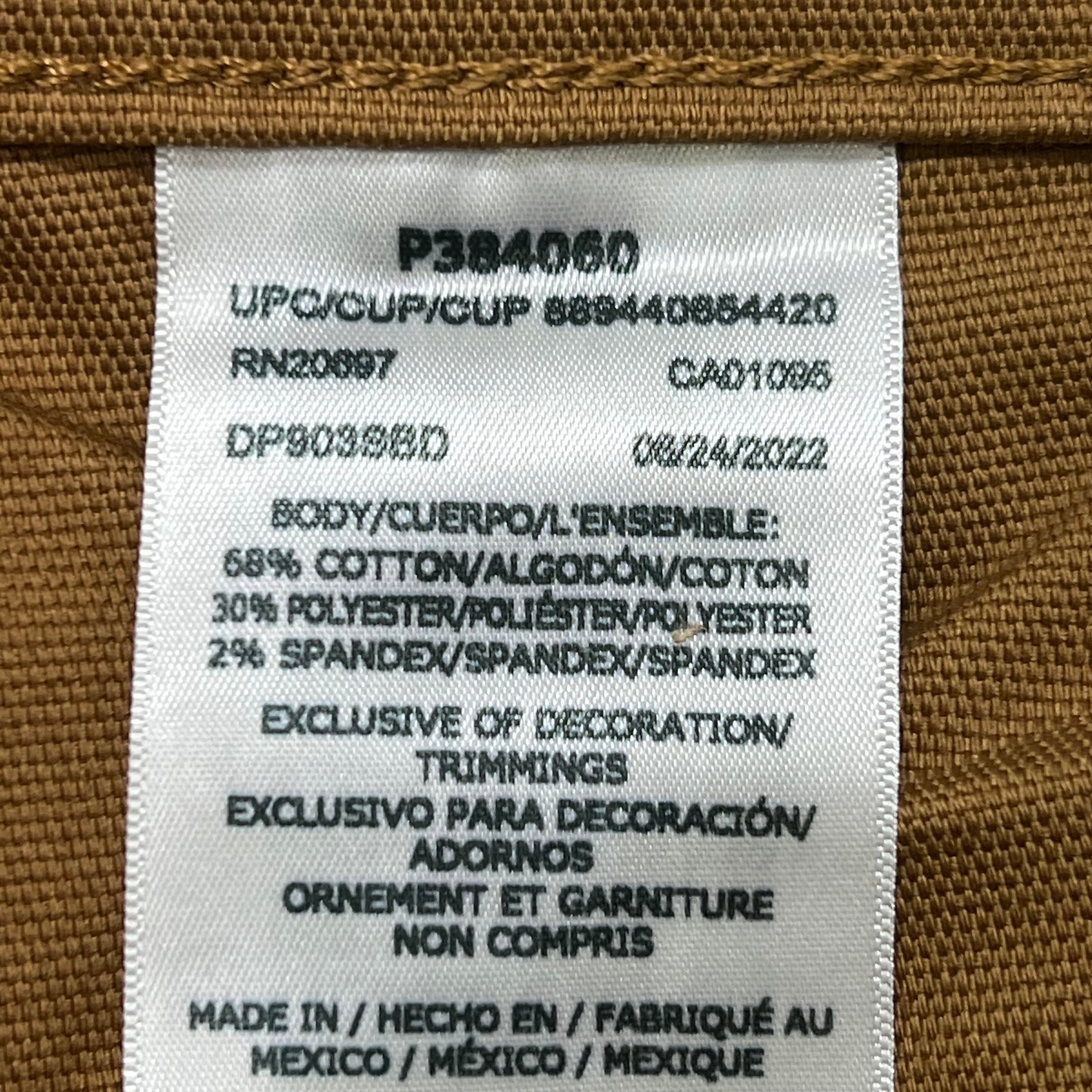 DICKIES Flex Regular Fit Double Knee Pant Men's Sz 30X32 Stonewashed Brown Duck
