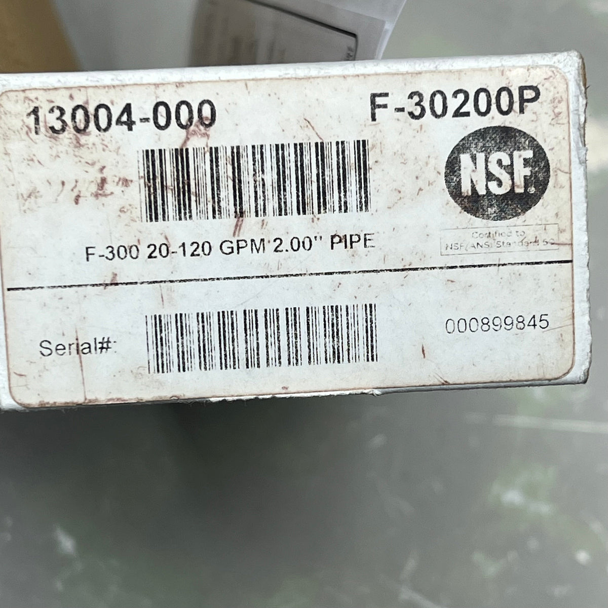 BLUE-WHITE Acrylic Flow Meter Stainless Steel Float Material 2.00" F302200P