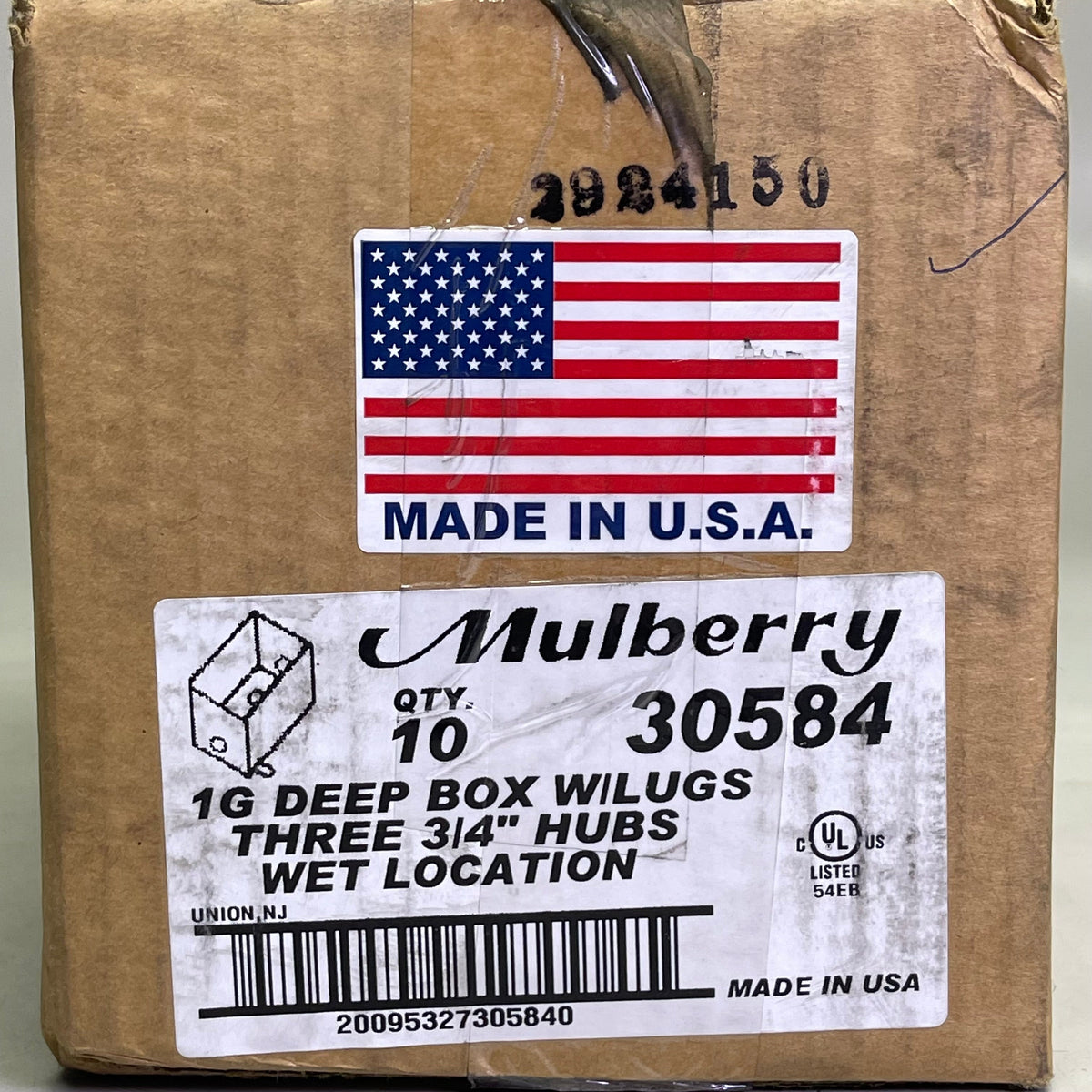 MULBERRY (10 PACK) Electrical Outlet Box, Wet Location Three 3/4" Hubs  Aluminum 30584