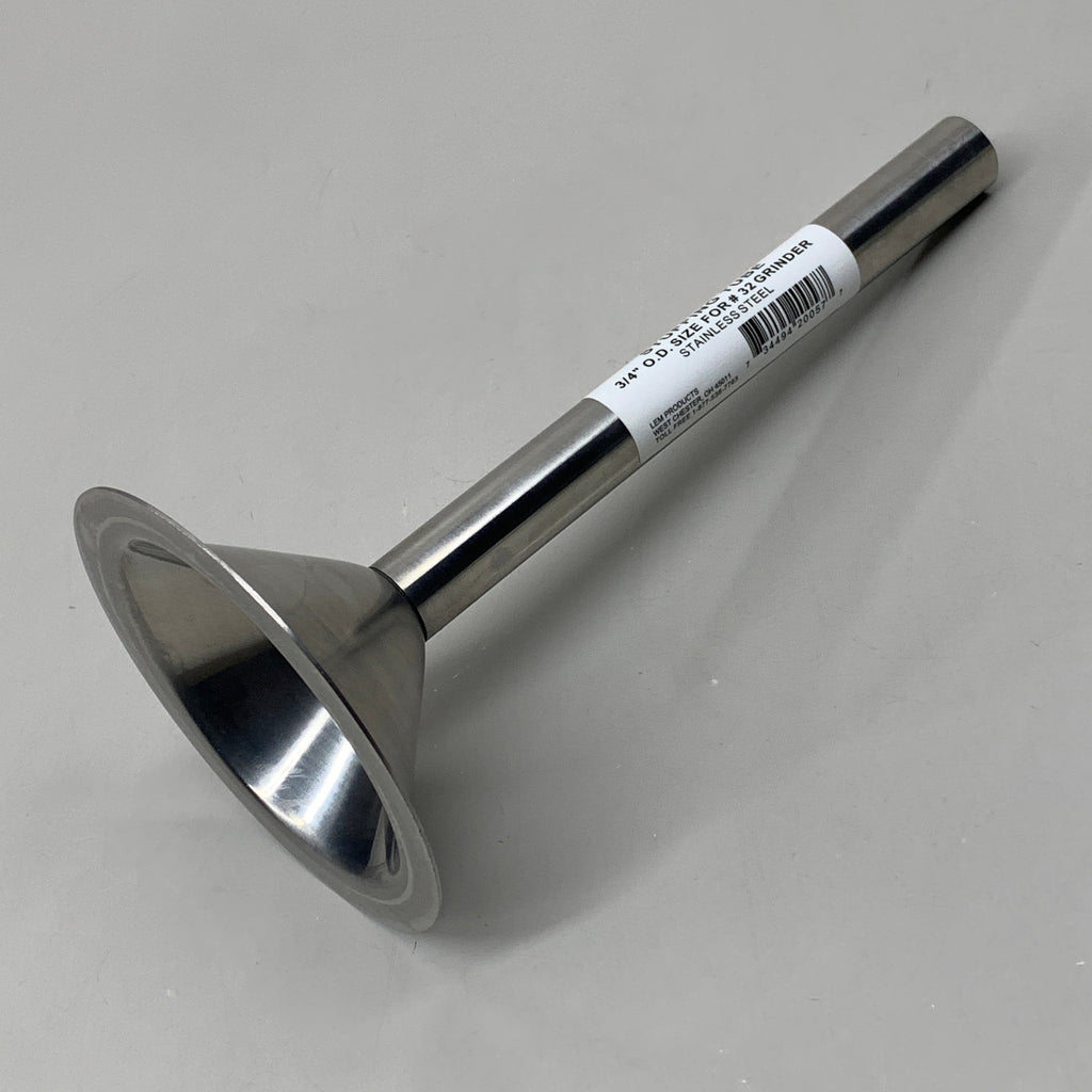 LEM Stuffing Tube 3/4" O.D Size for #32 Grinder Stainless Steel 057BSS
