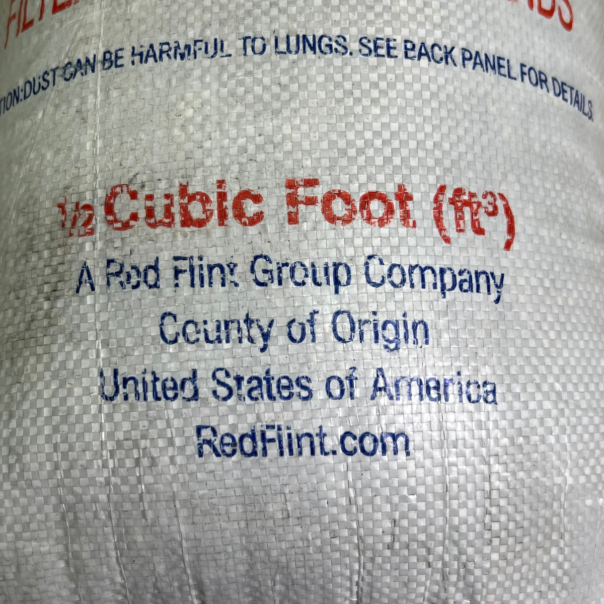 ZA@ RED FLINT Filter and Industrial Sand Sz 1/2 Cubic Foot ft3