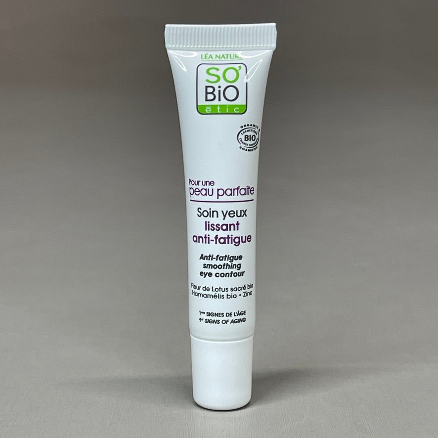 SO BIO ETIC (3-PACK) Anti-fatigue Smoothing Eye Contour .5 OZ (New)