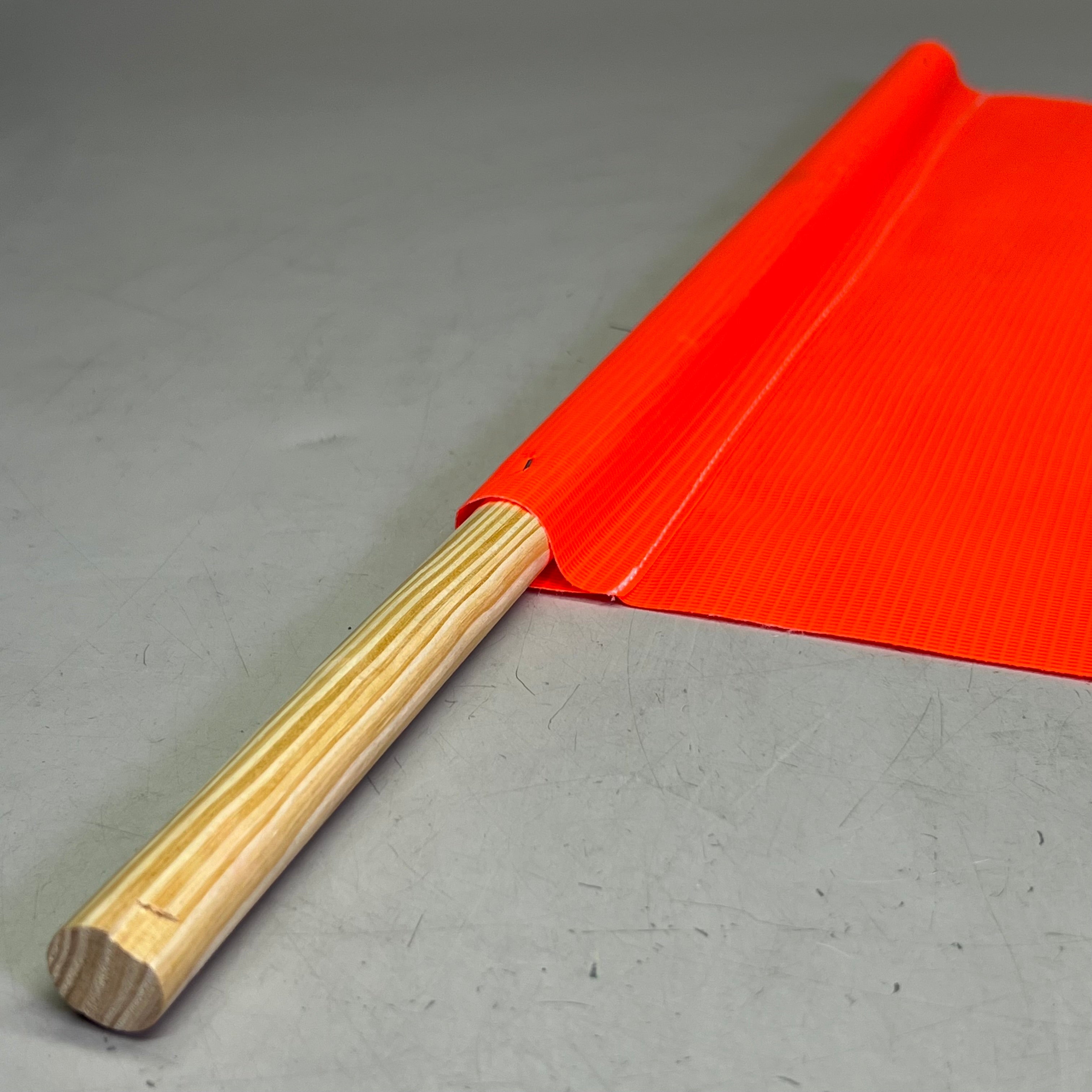 (5 PACK) Orange Banner Flag With Dowel Rods Sz 17.5" x 17.5"