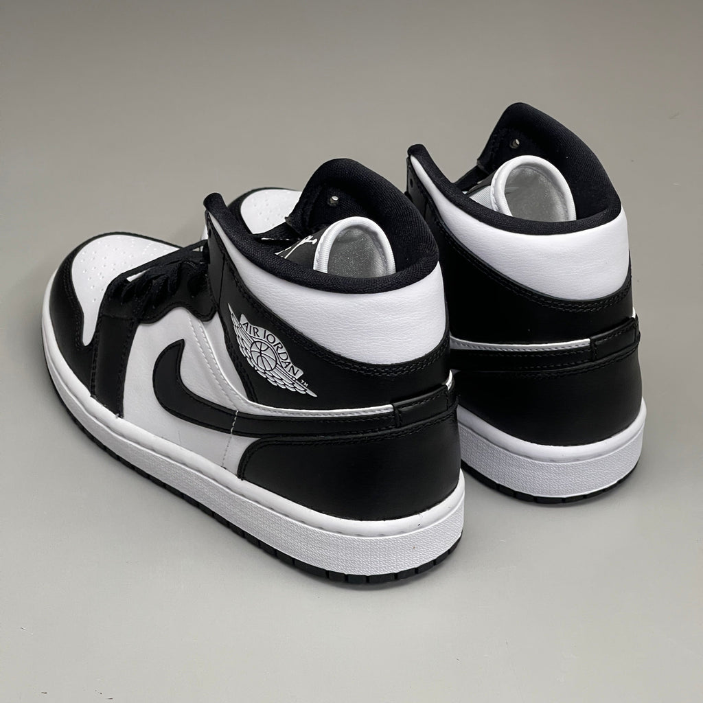 NIKE AIR JORDAN 1 Mid Panda Shoe Women's Sz 10 Black / White DV0991-101 (New)
