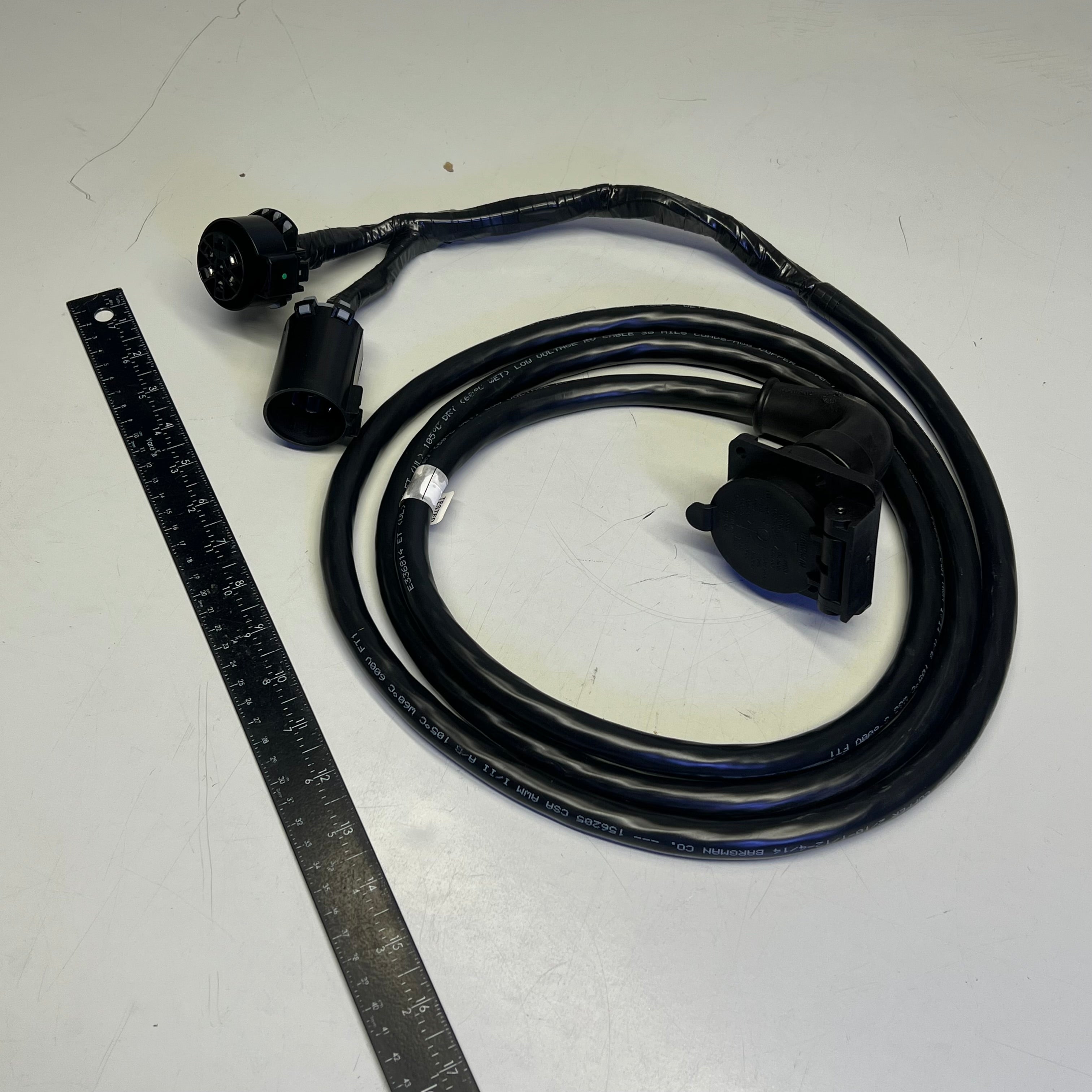 BARGMAN Wheel/Gooseneck 90 Degree Wiring Harness 7 Pole - 9ft  50-97-410