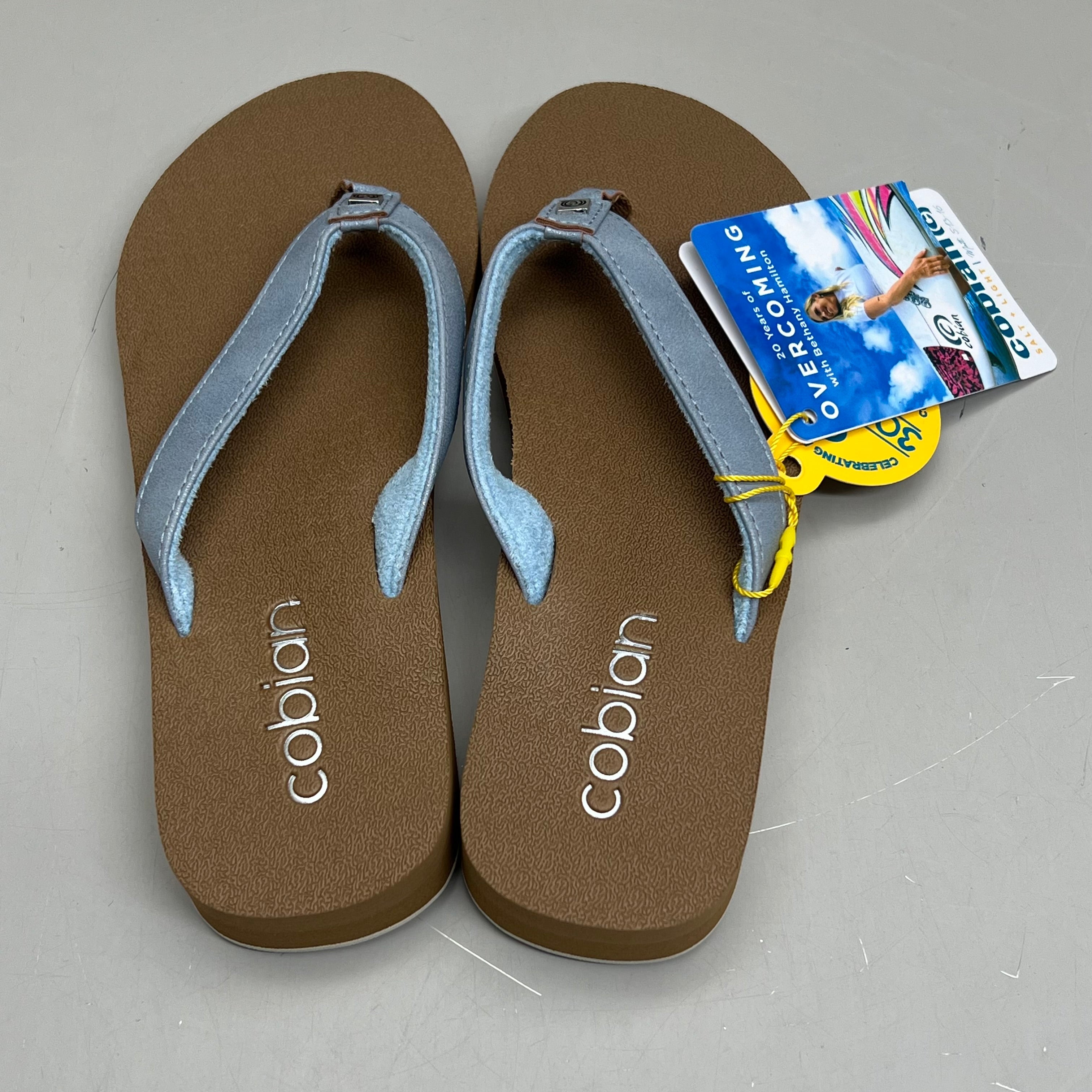 COBIAN Skinny Bounce Comfortable Synthetic Strap Women's Sz 7 Blue SKI25-400-07