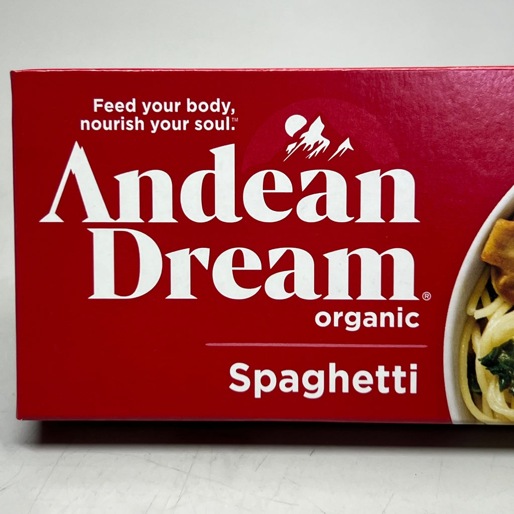 ANDEAN DREAM (12 Pack) Organic Quinoa Pasta 8 oz/Box AD-006 BB 05/27