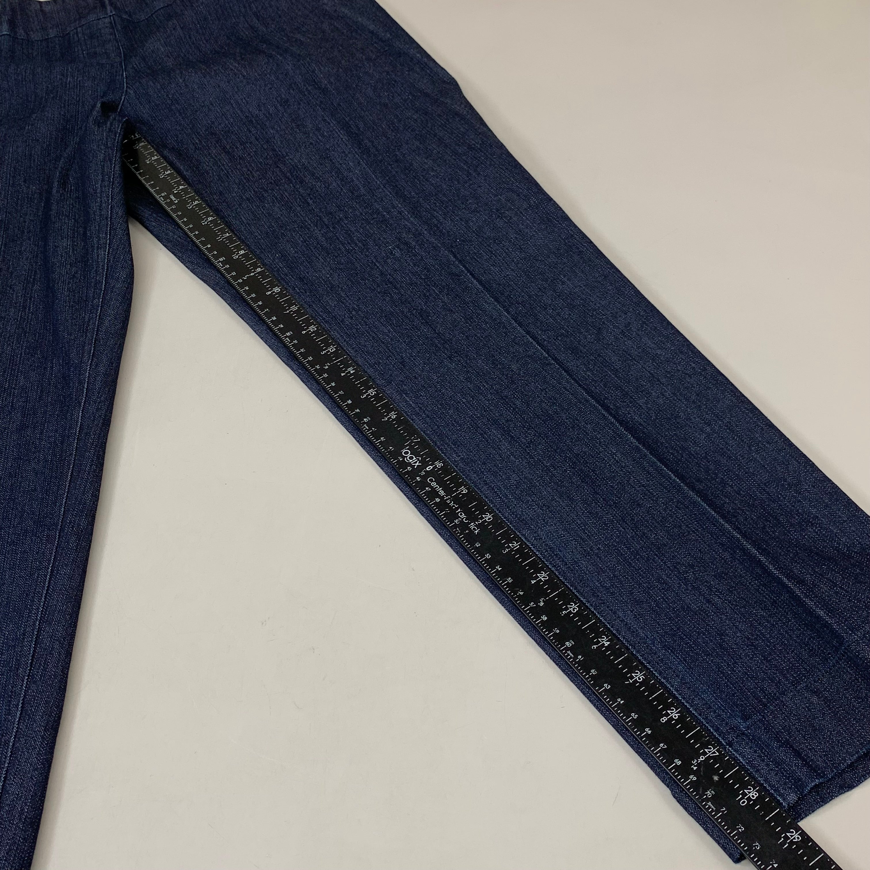 MULTIPLES Ankle Pants Petite Women's Sz 12 Denim M2623P