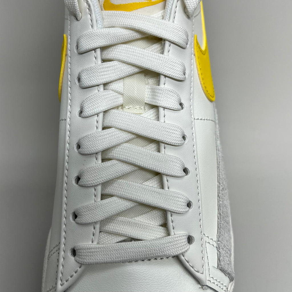 NIKE Shoes Blazer Low Cut Platform Sneaker Sz Women's 10.5 Men's 9 Yellow/Grey/White