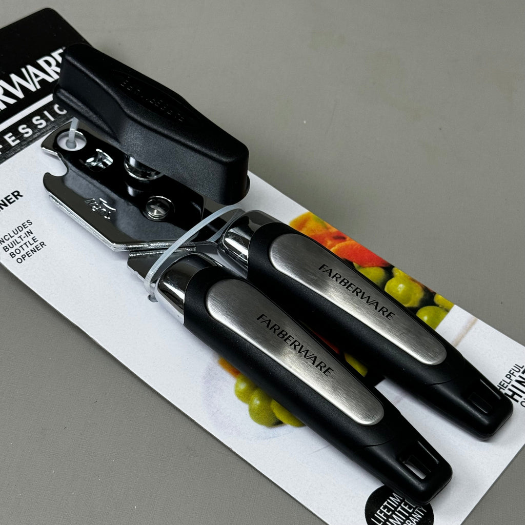 FARBERWARE Professional Can Opener w/Built in Bottle Opener 83036-93