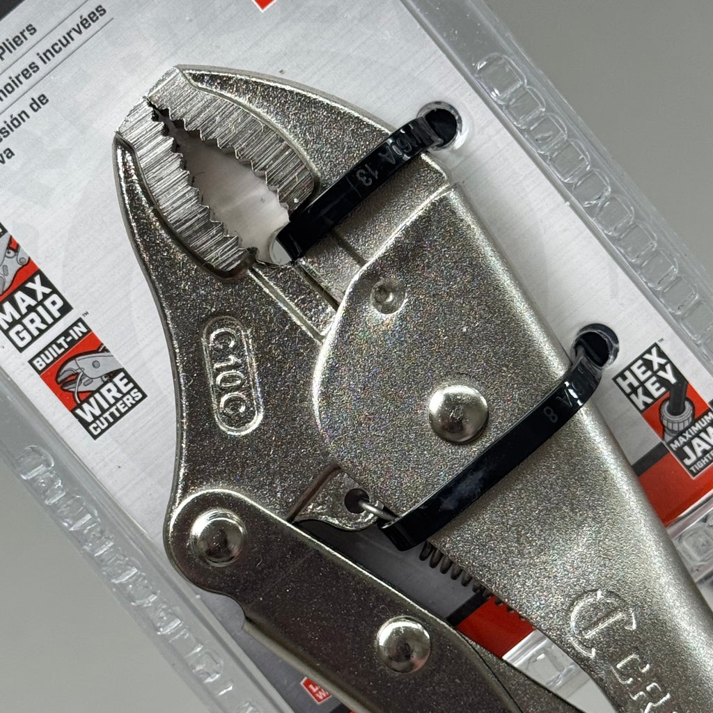 CRESCENT (New) 10" Curved Jaw Locking Pliers with Wire Cutter