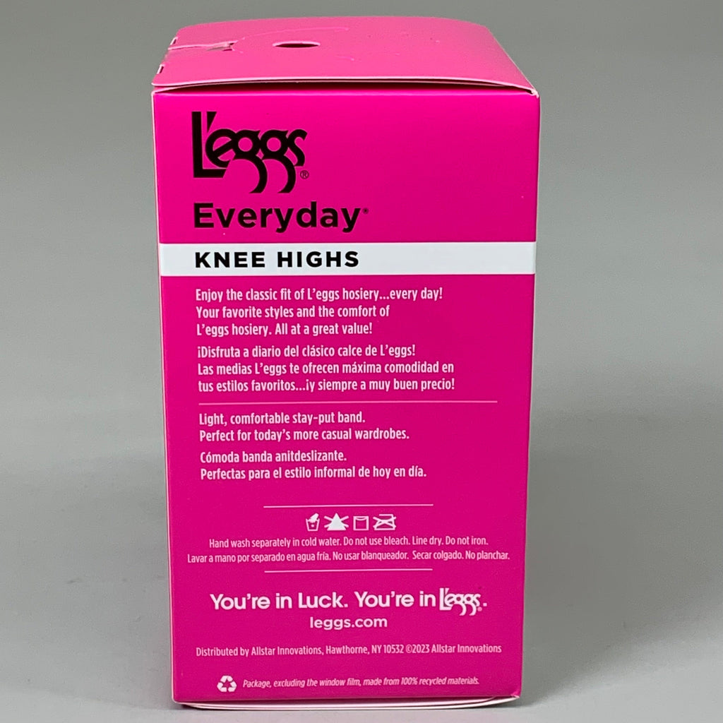 LEGGS Everyday One Size Nude Knee Highs (10 Pair)