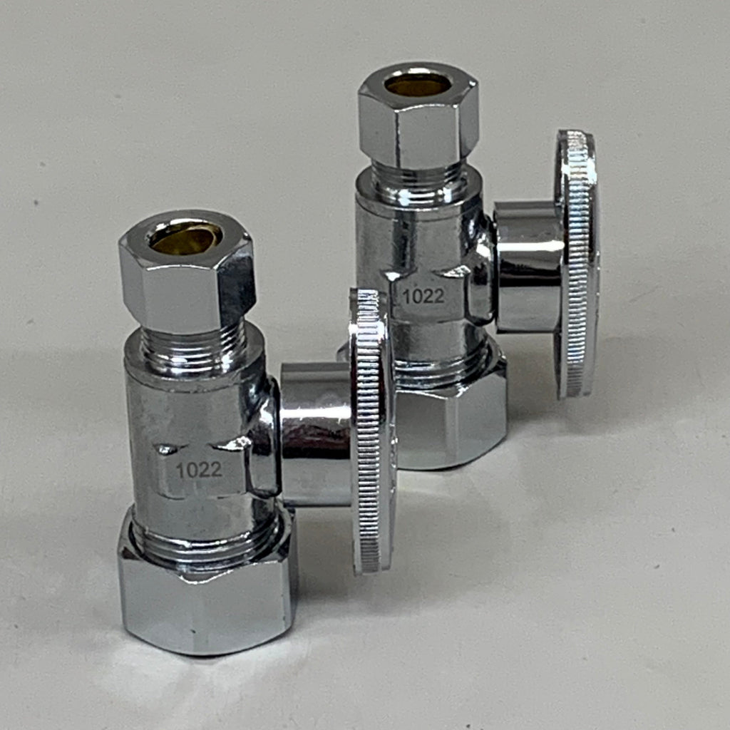 OATEY (2 PACK) Quarter Turn Straight Valve 1/2 NOM Copper 5/8 X 3/8 4755PCLF