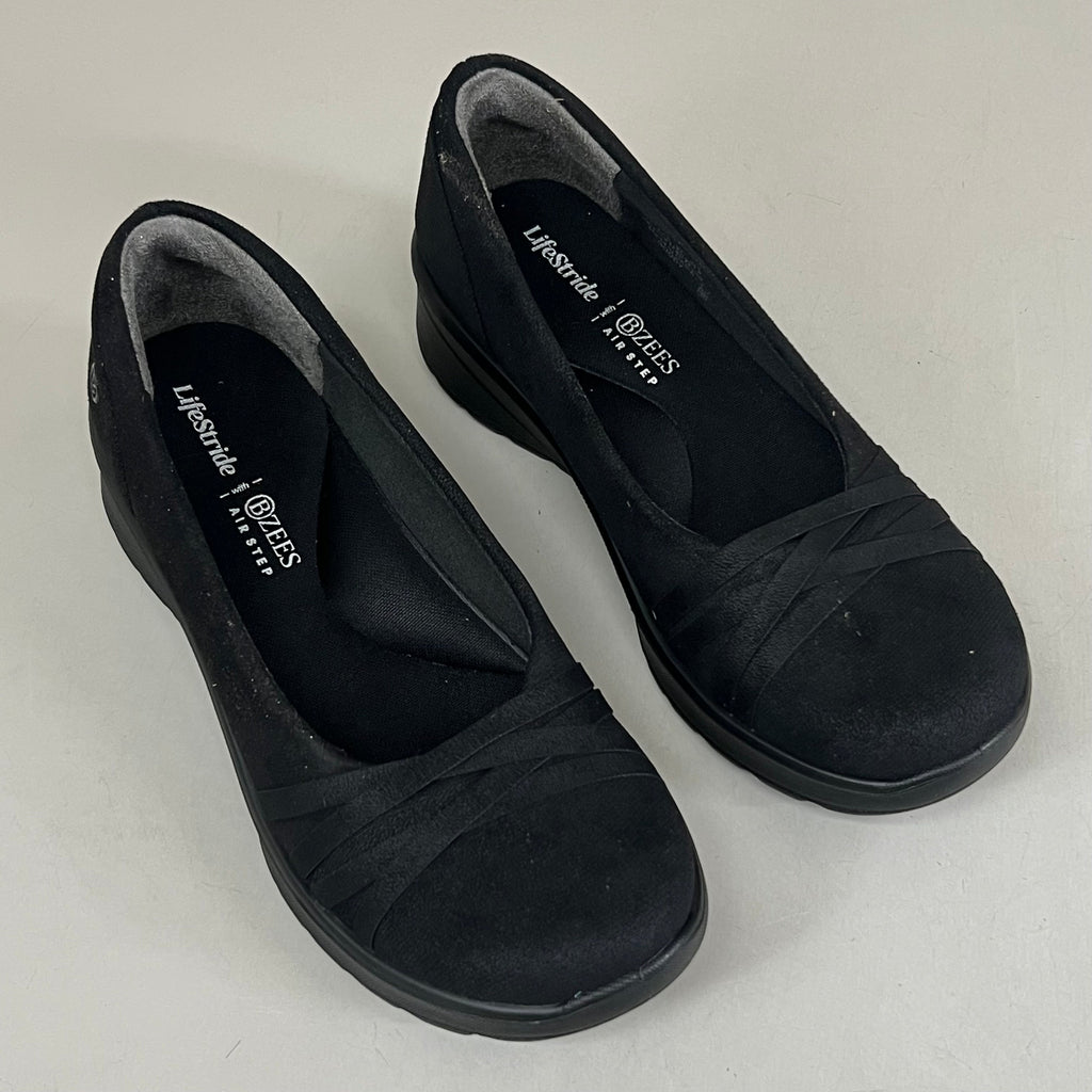 LIFESTRIDE Bzees Air Step Ballet Shoes Goody Women's 7 medium Black
