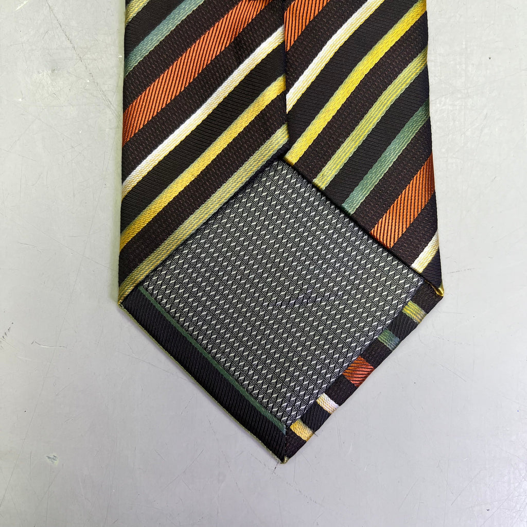 ALEXANDER JULIAN COLOURS 100% Polyester Stripe Design 60" Brown/Multicolor