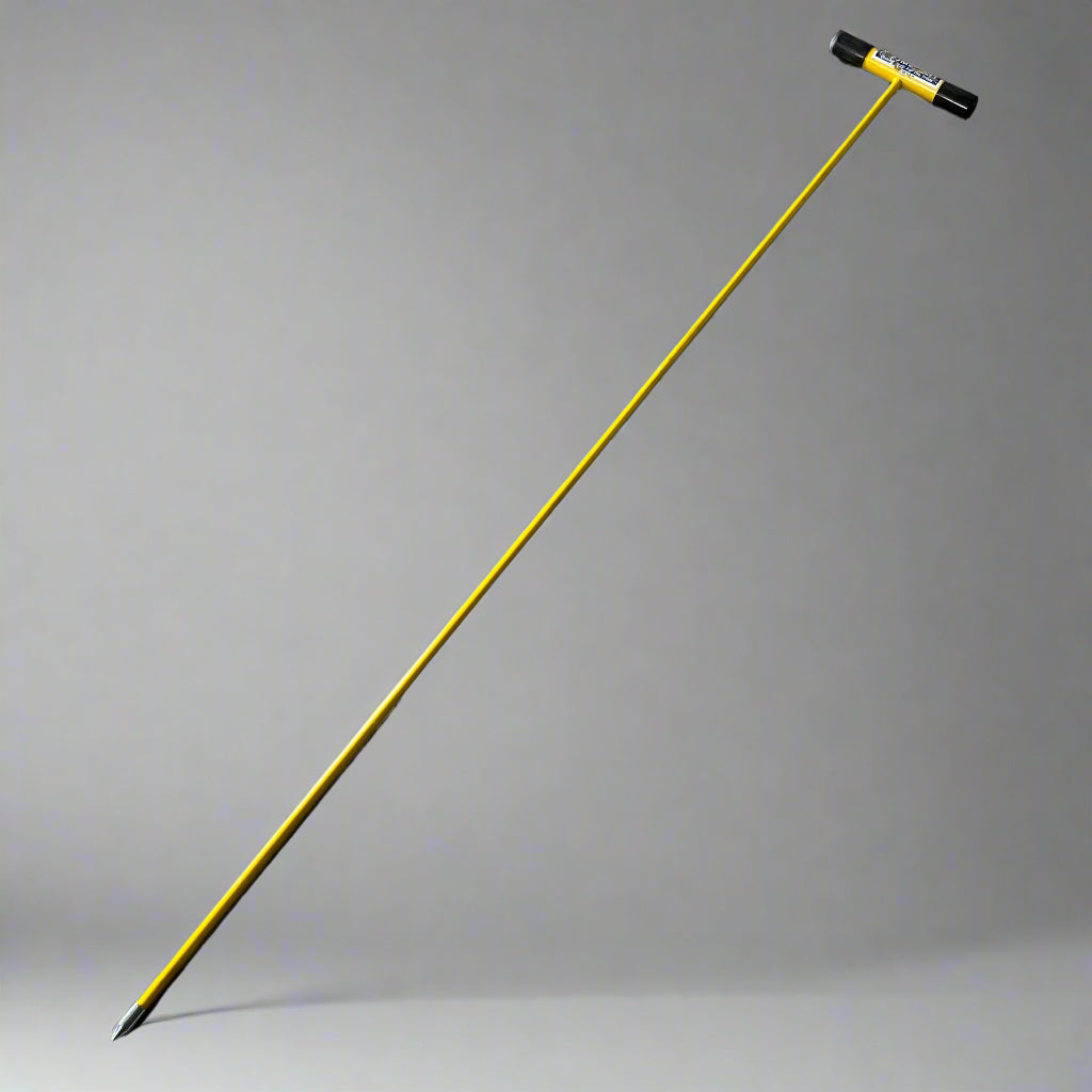 PLUMB-PRO T-Handle Fiberglass Soil Probe Sz 5.1' H, Yellow