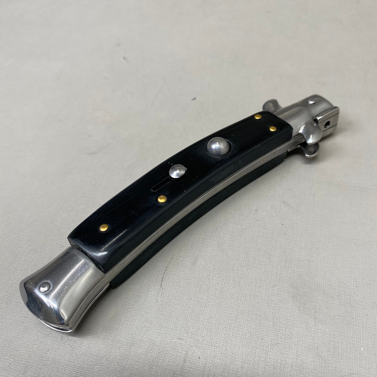 ZA@ ARMED FORCE TACTICAL Handcrafted OTF Pocket Knife  4" Blade 9" Overall Length Black ST-6CBK