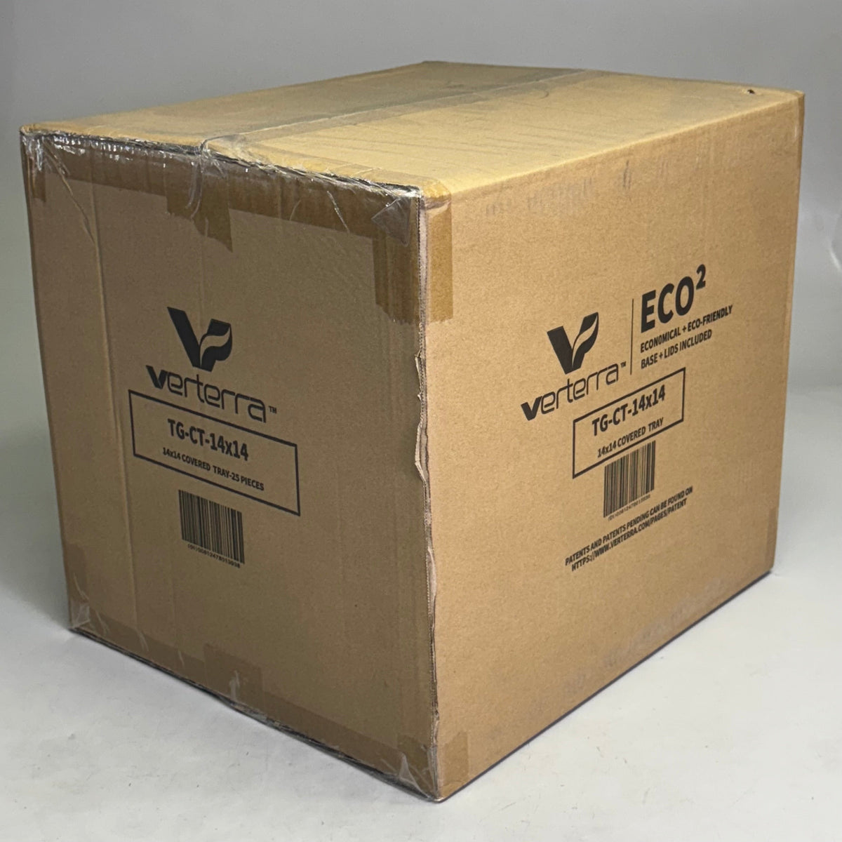 VERTERRA (25 Pcs) 14" x 14" Covered Tray TG-CT-14X14