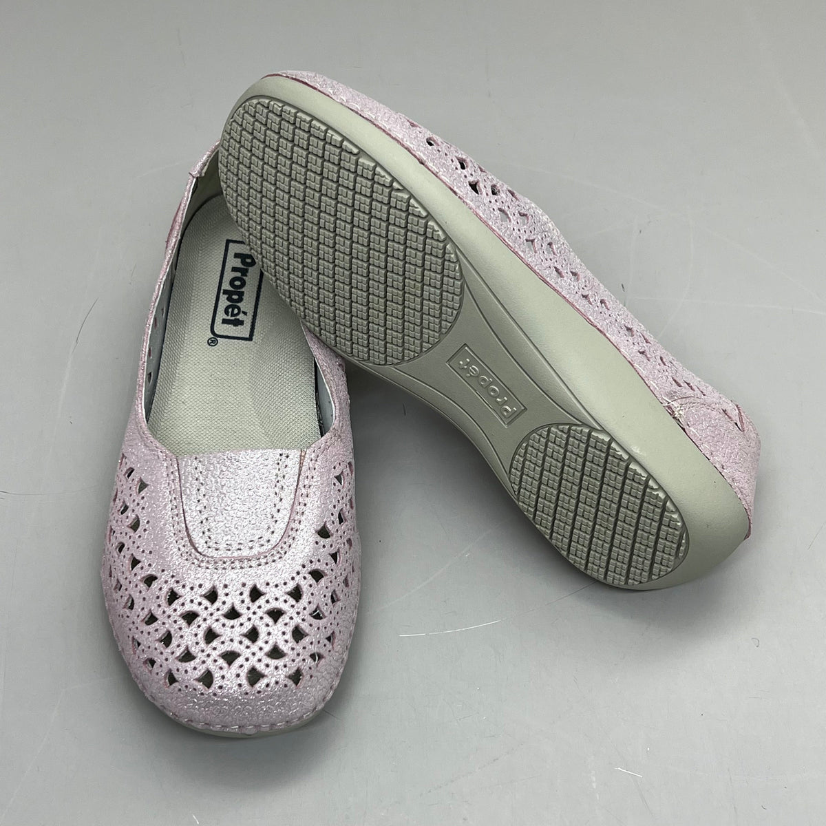 PROPET Cabrini Full Grain Leather Arch Support Women Sz 6.5 XX(4E) Blush WCX064L