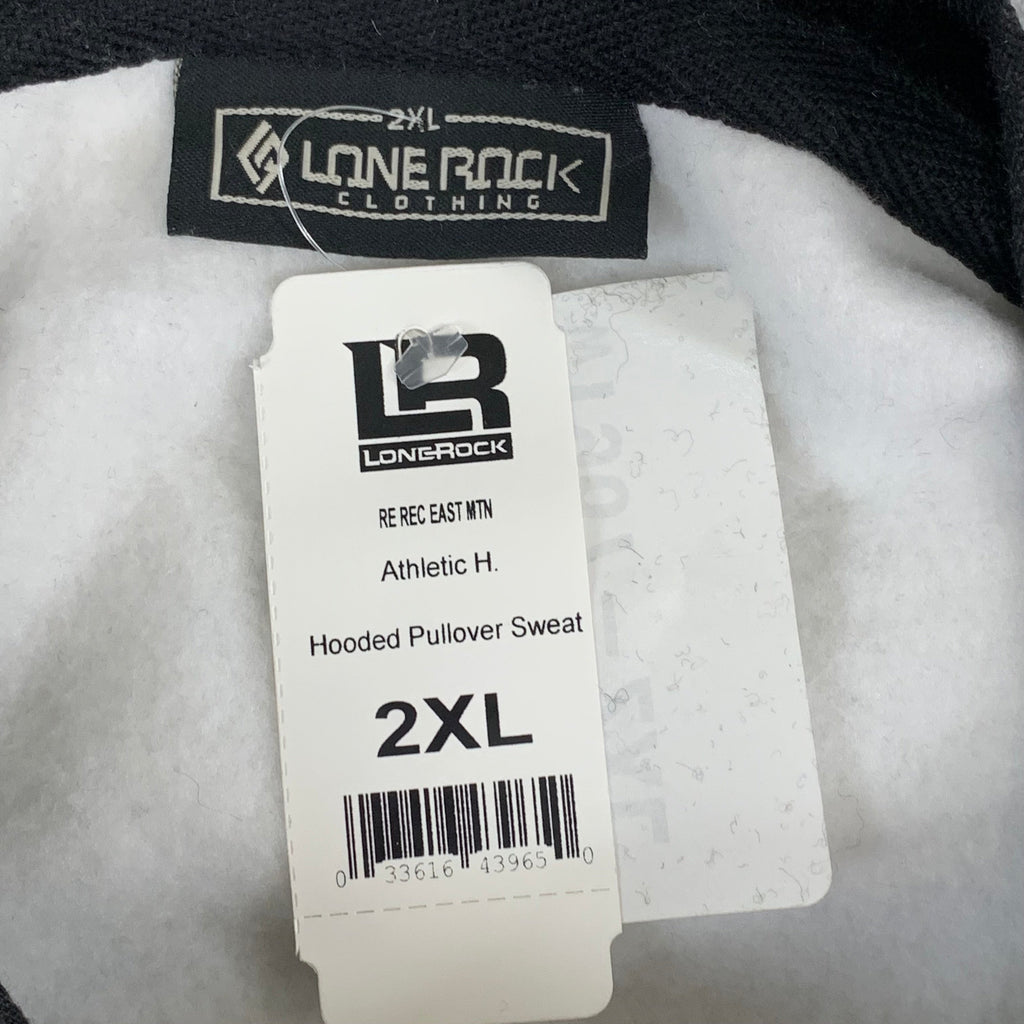 LONEROCK Helen Georgia Tie Hoodie Sz 2XL White/Grey