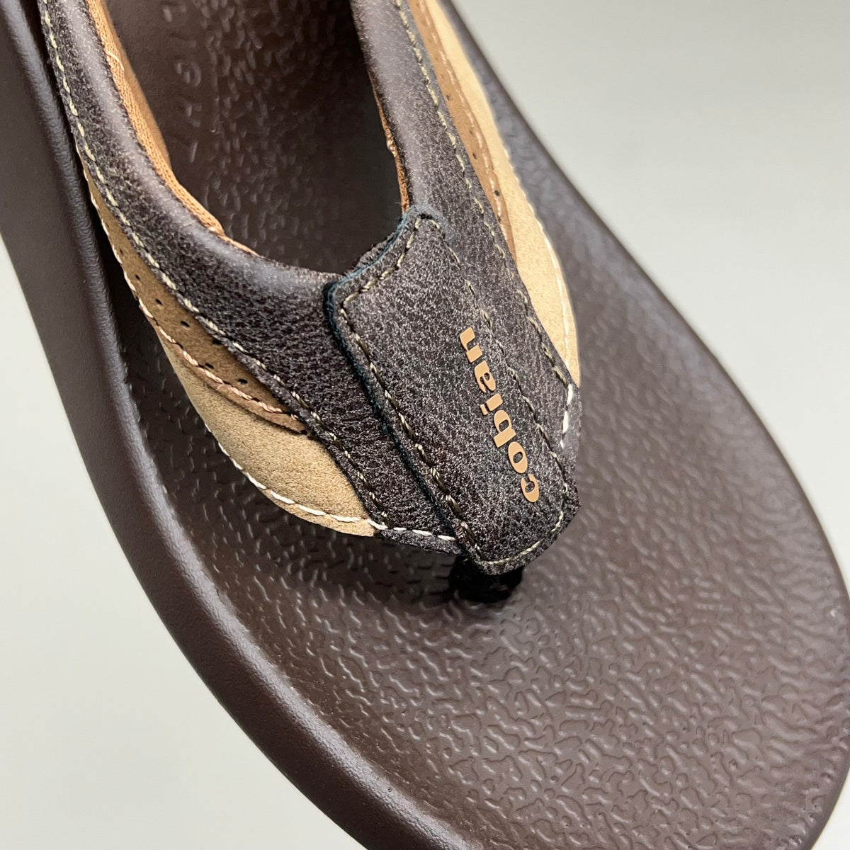 COBIAN Compass Synthetic Leather Strap Sandals Men's Sz 12, EU 45 Chocolate COM25-201-12