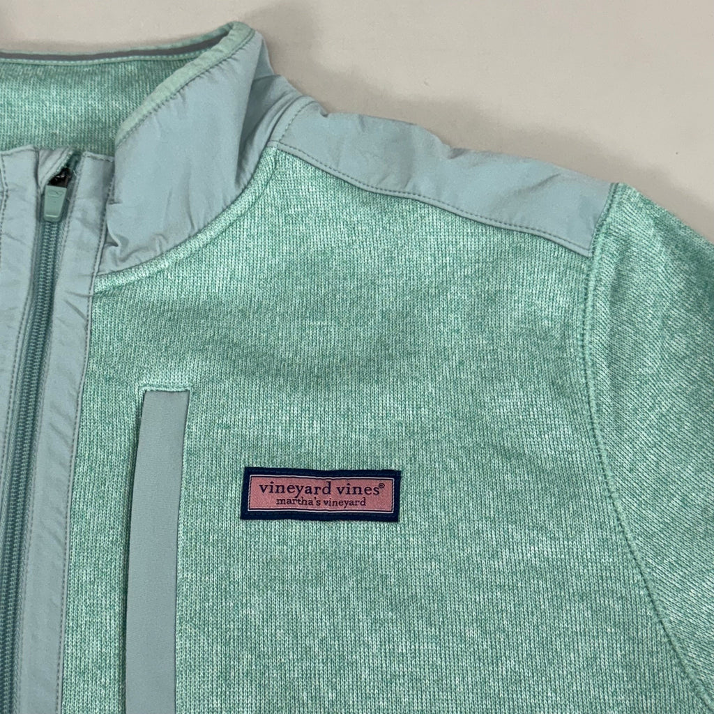 VINEYARD VINES Martha's Vineyard Men's Teal Green Half Zip Pullover Sz- XL